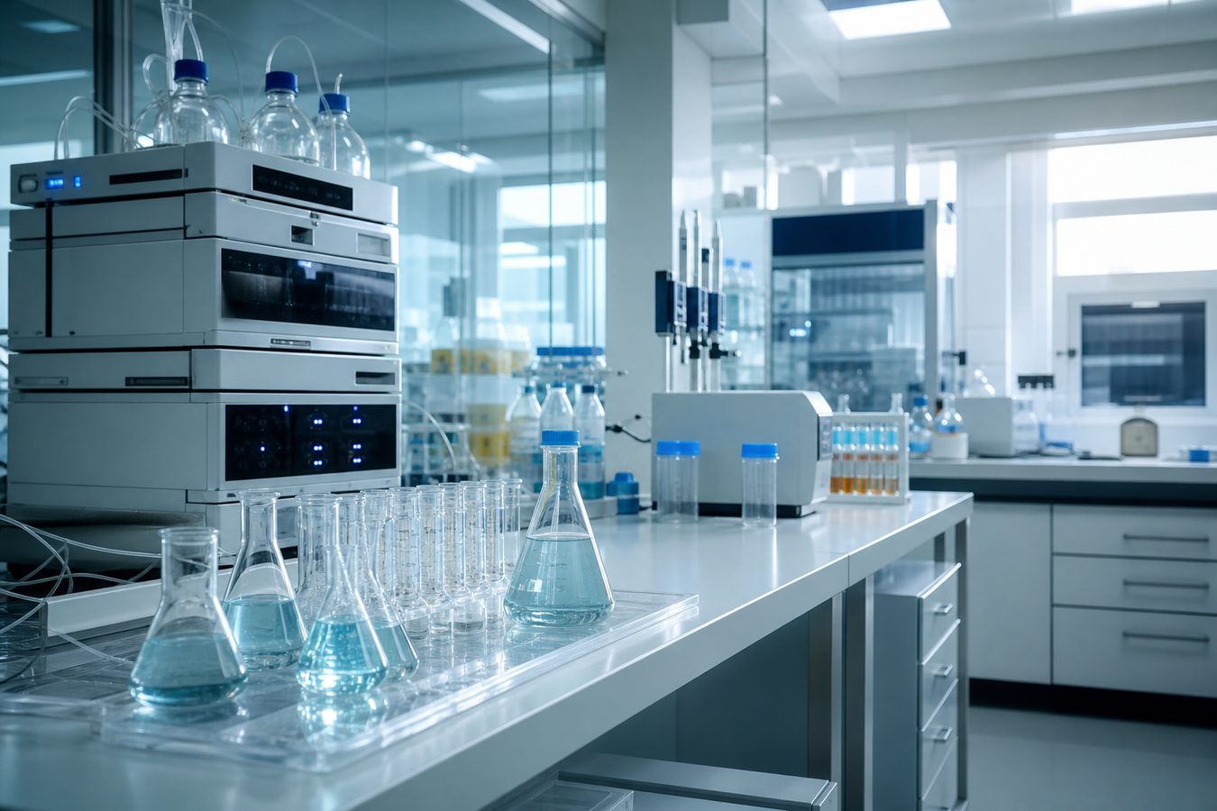 Laboratório de controle de qualidade